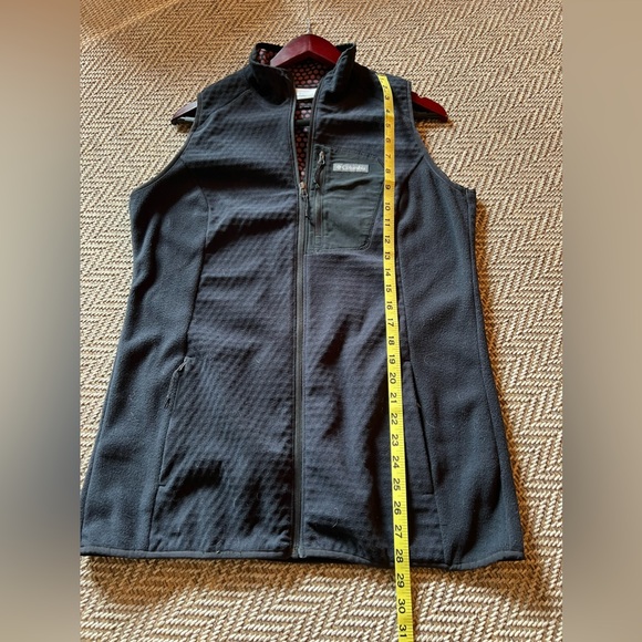 Columbia Omni Heat Women’s Tunic Length Vest Size Large Black Fleece - Picture 6 of 8